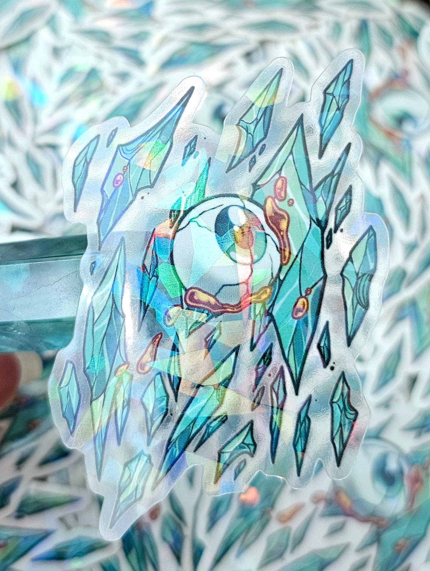 HnK Shattered Eye Transparent sticker
