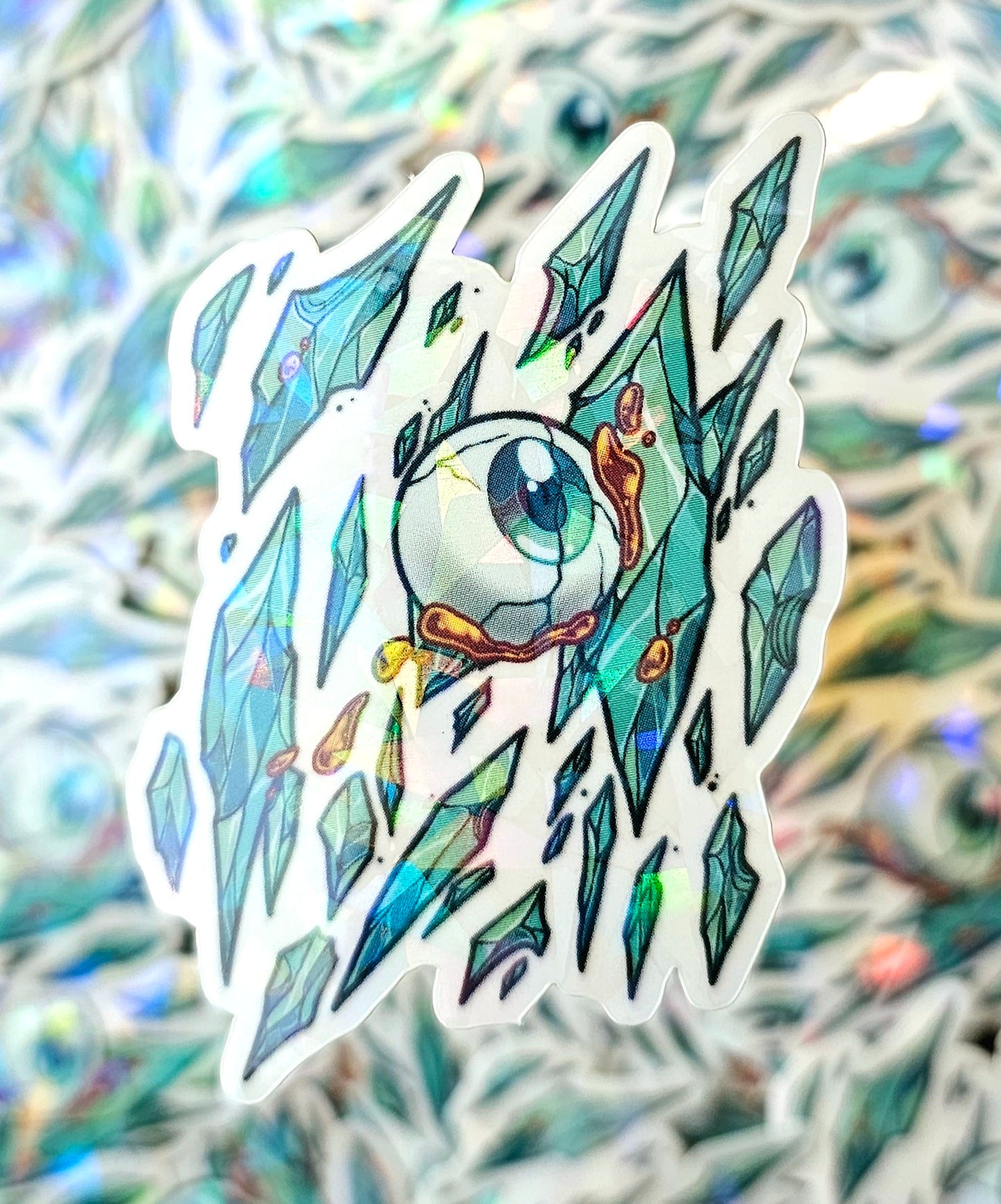HnK Shattered Eye Transparent sticker
