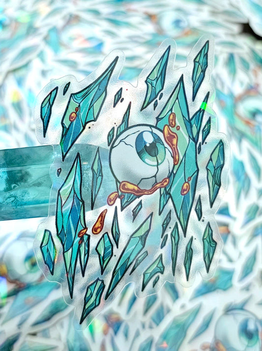 HnK Shattered Eye Transparent sticker