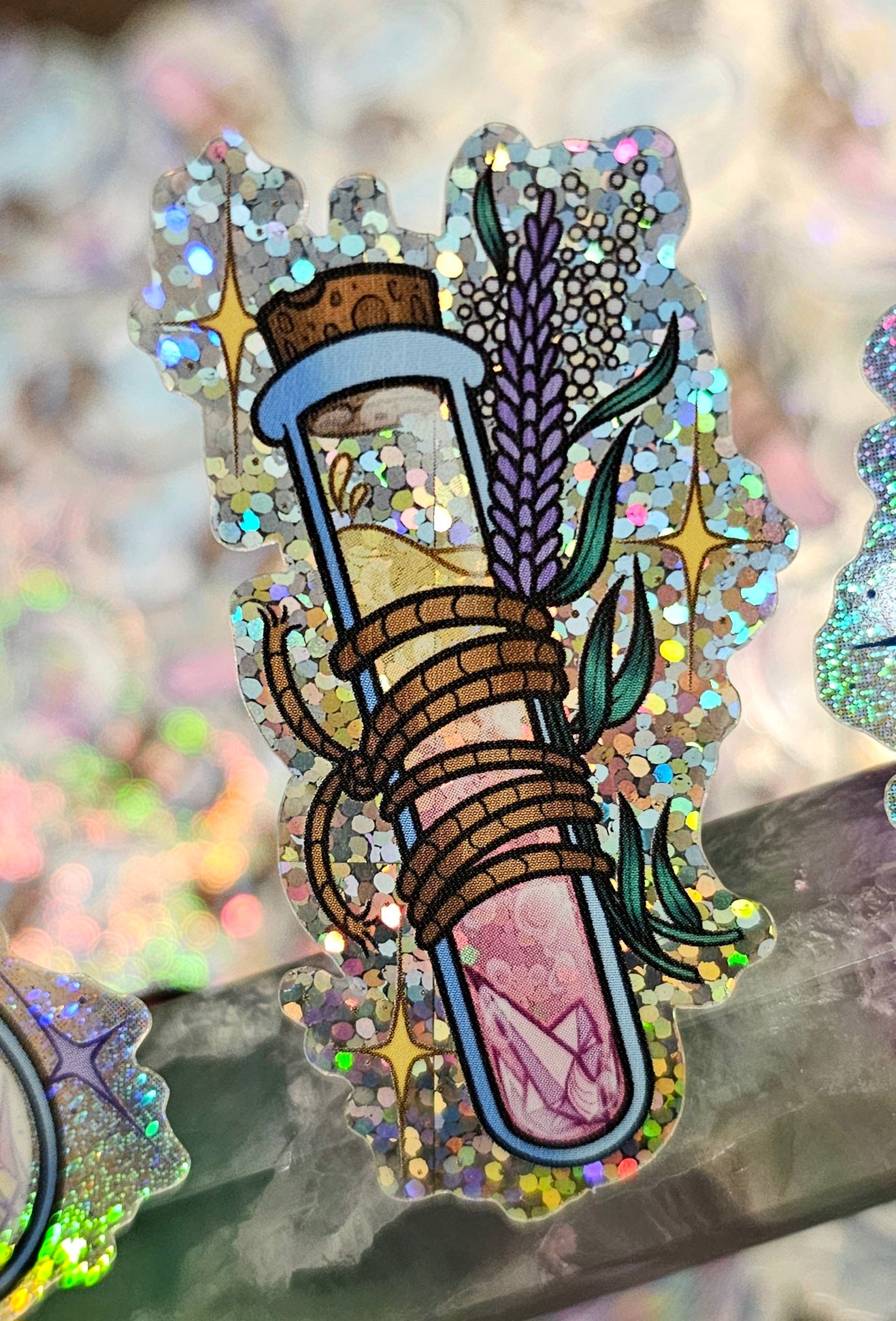 Bottled Elixir Glitter sticker