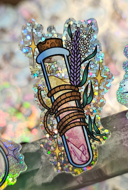 Bottled Elixir Glitter sticker