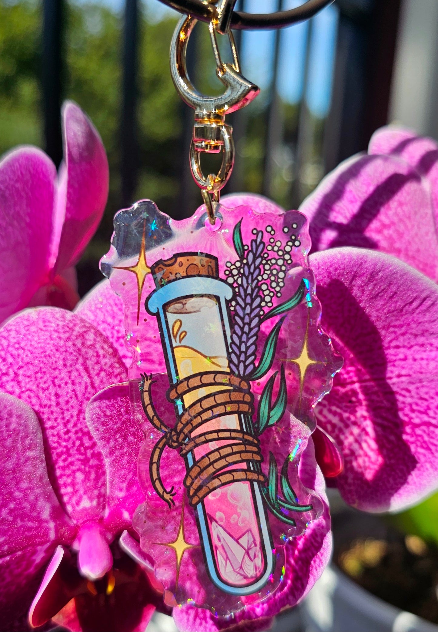 Bottled Elixir Holo Acrylic Charm