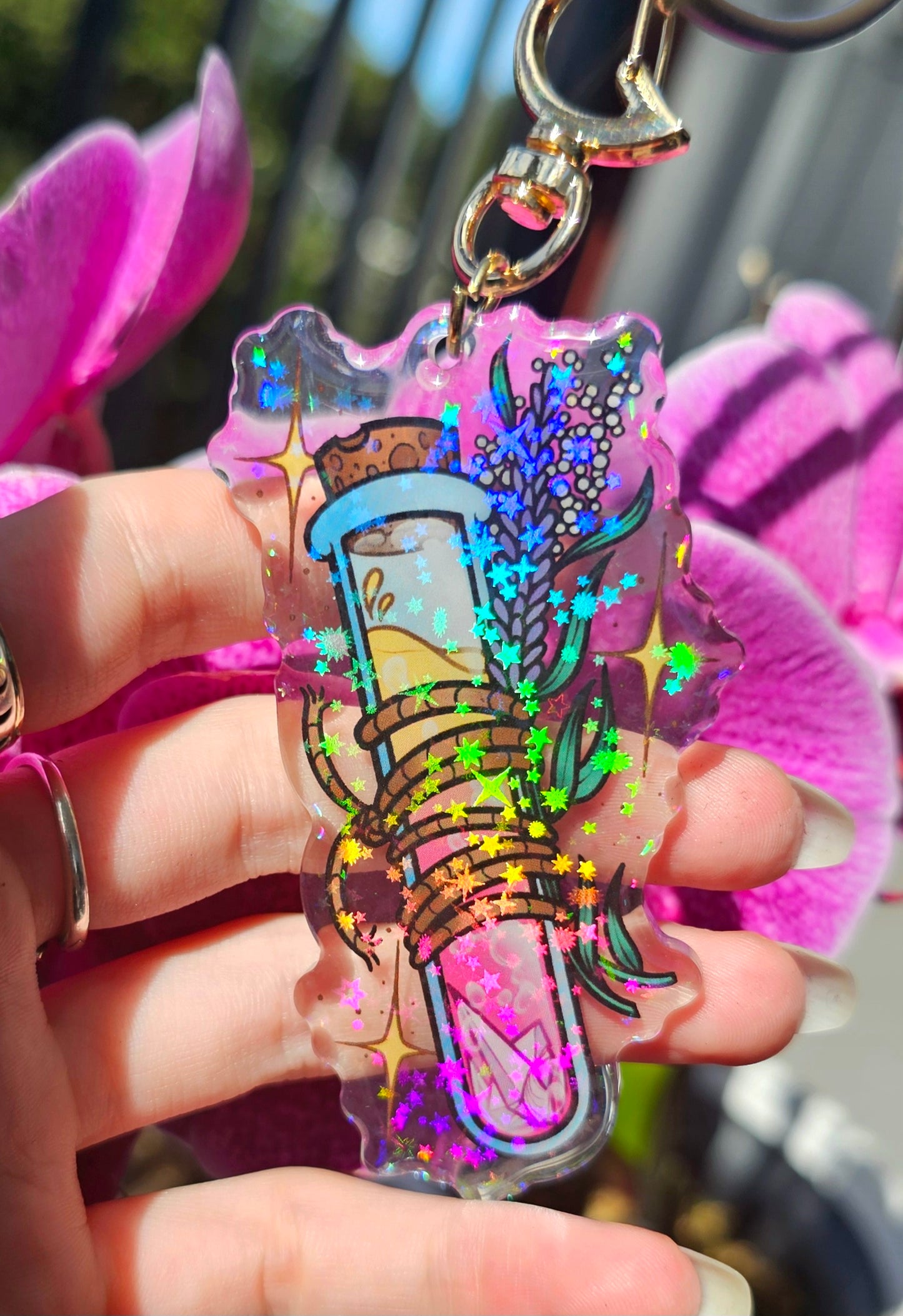 Bottled Elixir Holo Acrylic Charm