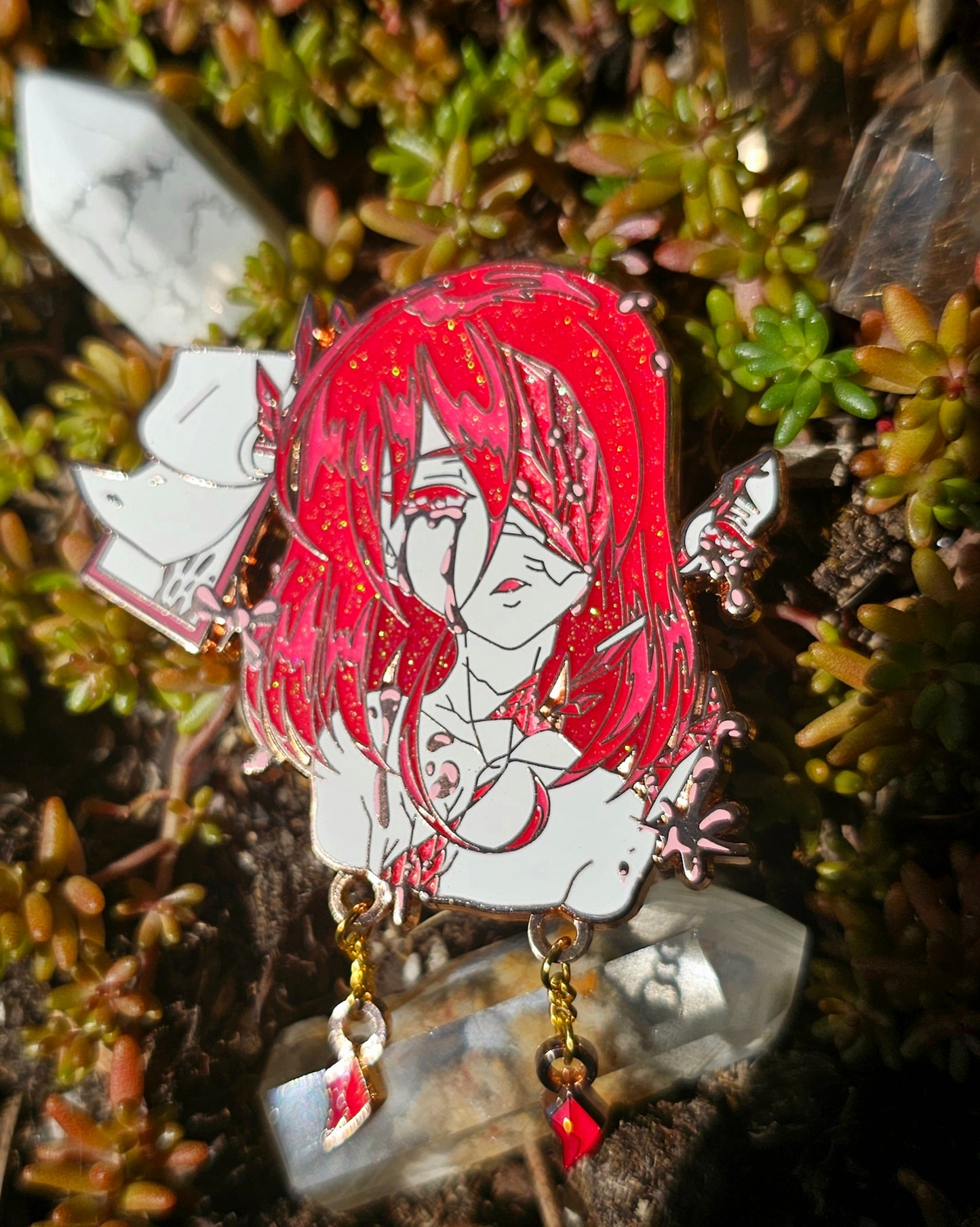 HnK Lonely Scarlet Gem Variant pin