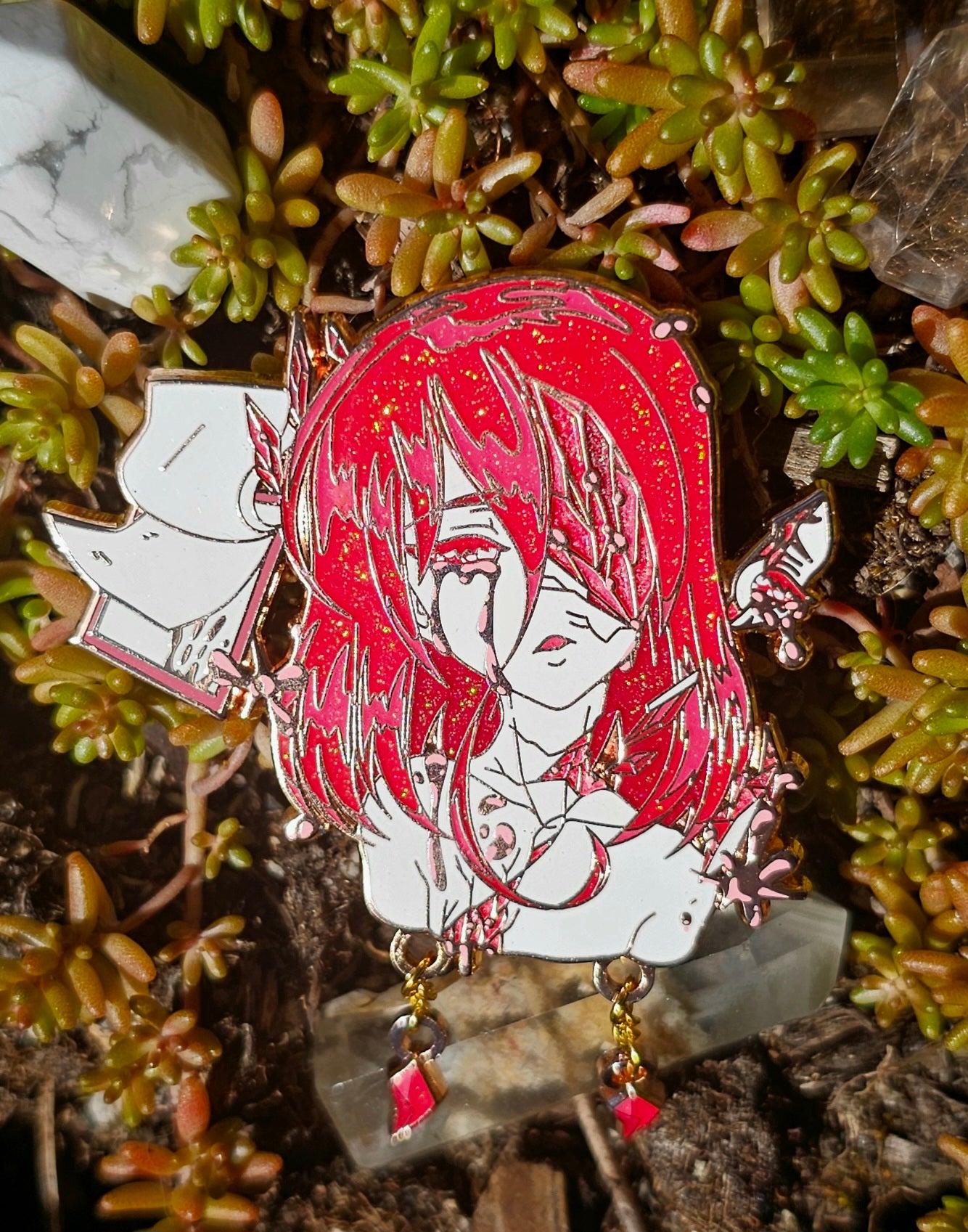 HnK Lonely Scarlet Gem Variant pin